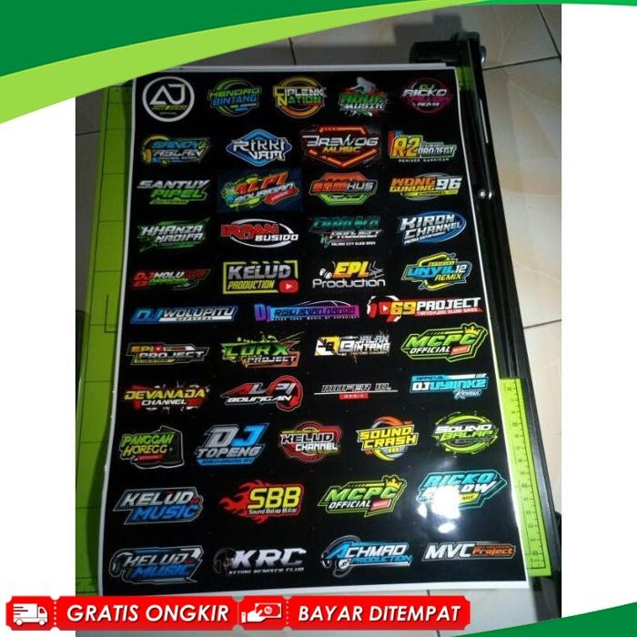 

Desain Baru Baju Kaos Stiker Remixer Dj - Pack Isi 45 Sticker - 69 Project Ajy One Zero Mcpc Katun Cotton Combed 30S Premium Distro Fashion Zg19