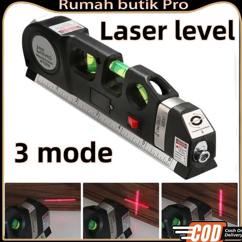 NEW Laser level meteran Laser Alat Pengukur Kemiringan Waterpass Penggaris Laser Tukang Bangunan las