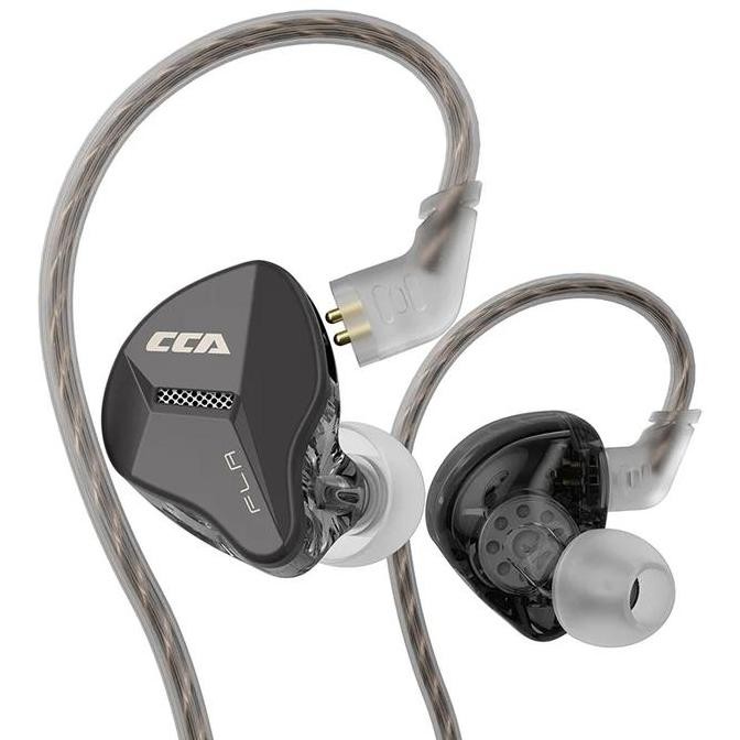 Cca Fla Single Dynamic Driver Resin Metal Earphone With Mic Headset New Stok
