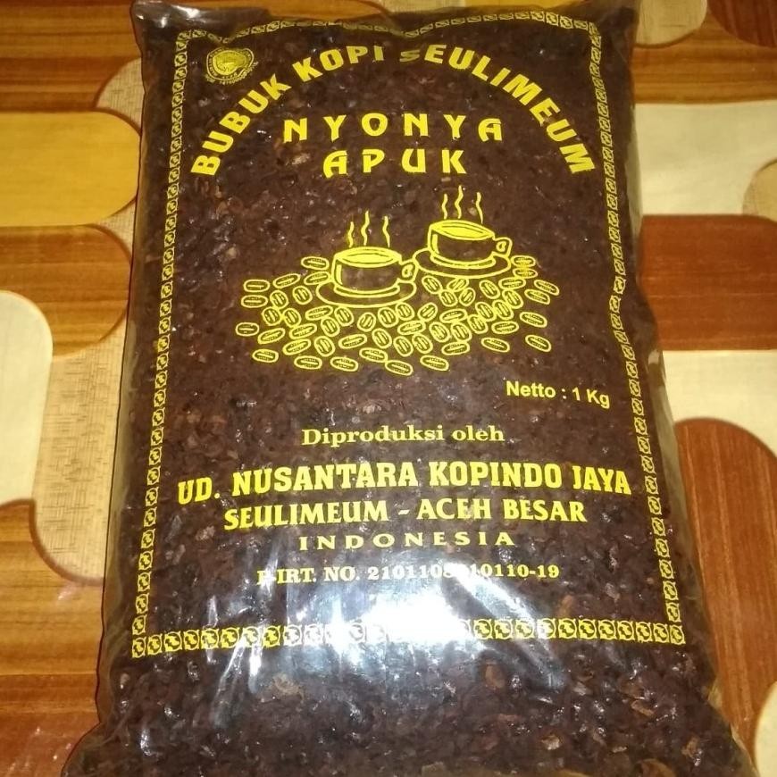 

NEW!!! Kopi Aceh Nyonya Apuk bubuk kasar/Kopi Aceh Seulimum 1000 gram