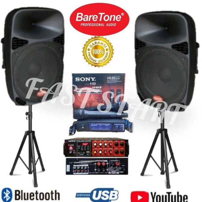 Paket Speaker Out Door Indoor Baretone 15 In New Stok