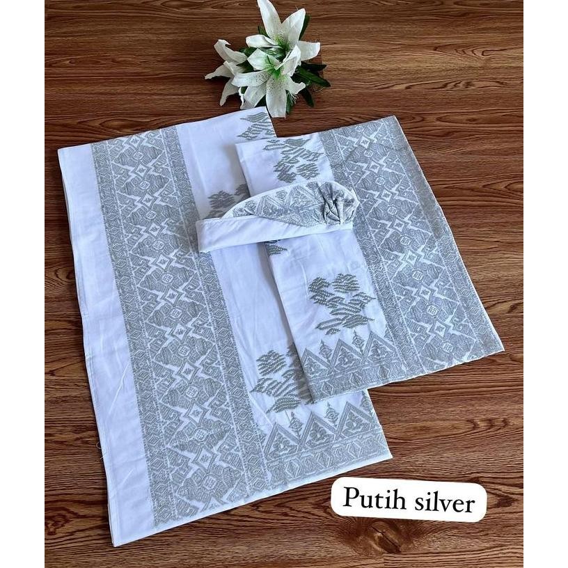 SET SETELAN COUPLE KAMEN SAPUT UDENG SONGKET BORDIR / SET KAMEN SONGKET BORDIR+SAPUT+UDENG / SET COU