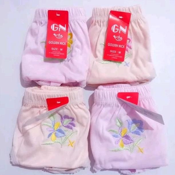 [ 6PCS ] CD GOLDEN NICK BORDIR | CELANA DALAM GOLDEN NICK | BORDIR GOLDEN NICK