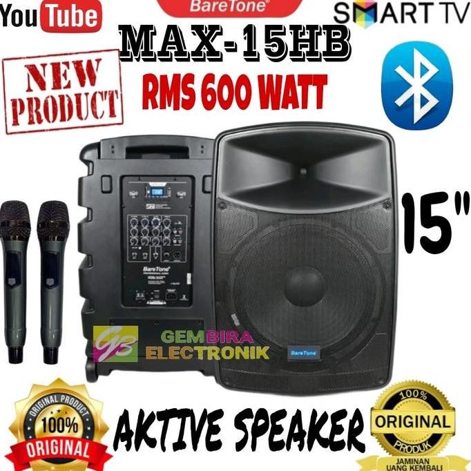 Speaker Spiker Portable Meeting Baretone Max15Hb Max 15Hb Max 15 Hb New Stok