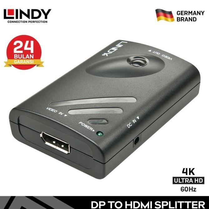 Lindy 38409 Displayport To 2 Port Hdmi Mst Hub Expander Splitter New Stok