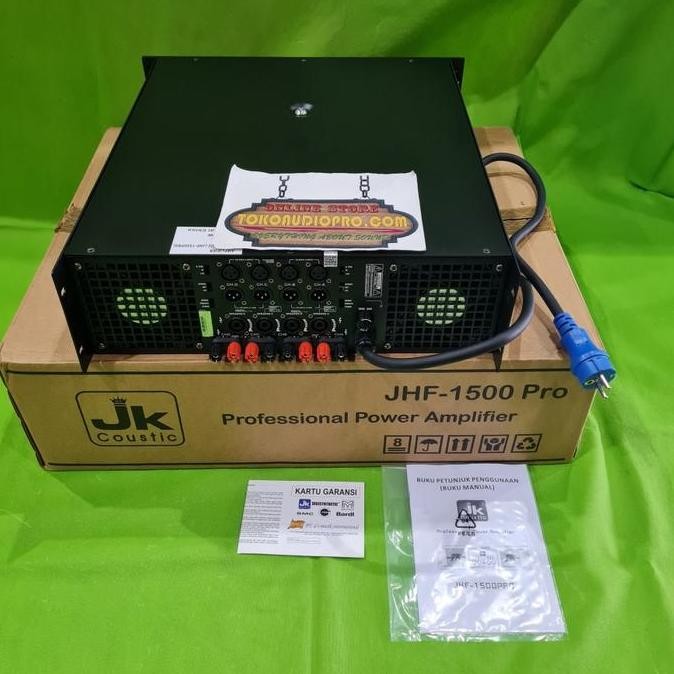 Jk Coustic Jhf-1500 Pro 4-Channel Power Amplifier Original Jk Coustic Jhf1500 Pro New Stok