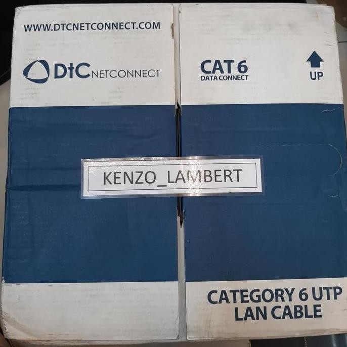 Dtc Cat 6 Lszh Orange / Kabel Lan Utp Dtc Cat6 / Dtc Netconnect New Stok