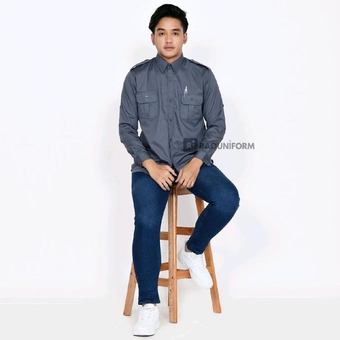 Tersedia Baju PDL Lapangan/Baju PDL Lengan Panjang/PDL Custom bordir/Seragam Kerja Pria/Seragam Lapa
