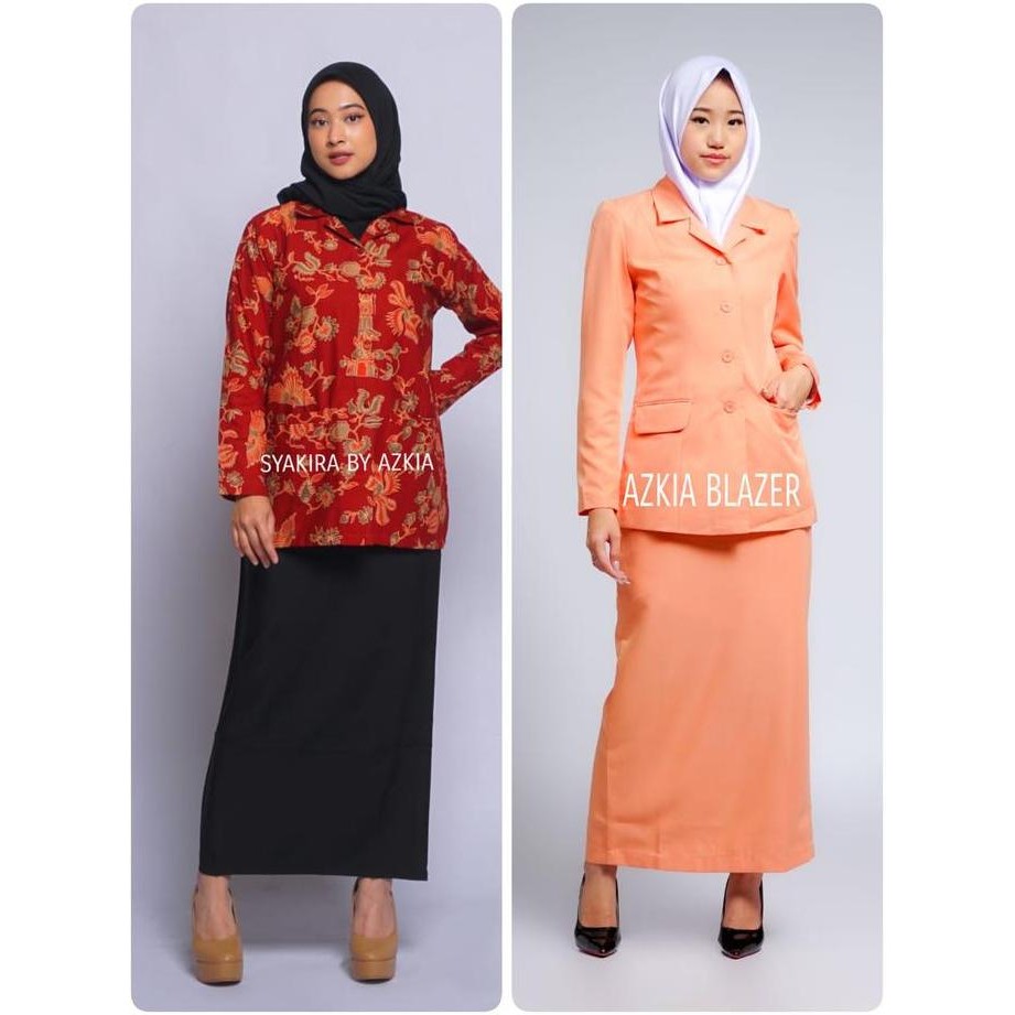 Tersedia Stelan Baju Seragam Dharma Wanita Ready Stelan Rok Span Panjang