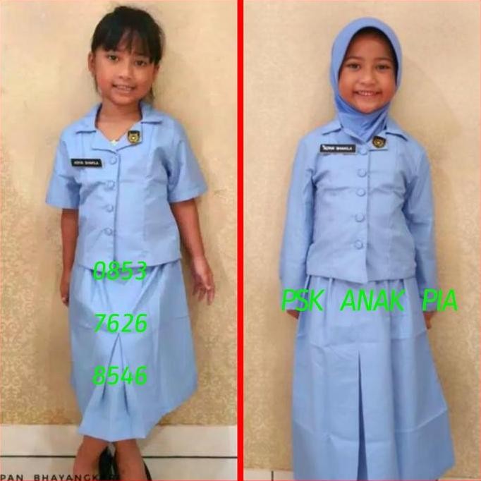Tersedia baju seragam anak karnaval pawai PSK ANAK PIA bhayangkari