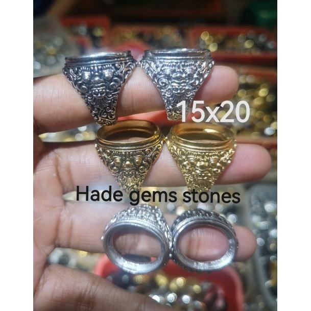 AsT ring emban titanium super kualitas dim 15x20 model barong/bali