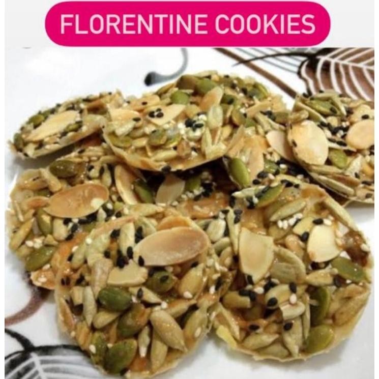 

PJ BAHAN FLORENTINE COOKIES / FLORENTA QUALITY Audies Market ADA CARA BUAT / GRANOLA COOKIES / MIXNUT COOKIES / ALMOND CARAMEL KARAMEL / WIJEN