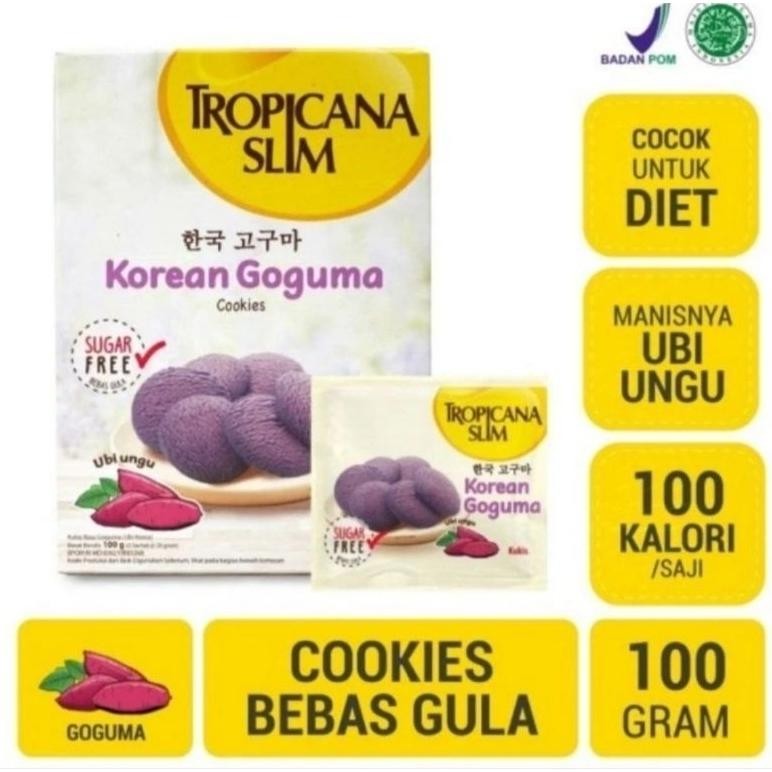 

PJ Tropicana Slim Cookies Sehat Sugar Free Isi 5 Sachet Tropicana Slim