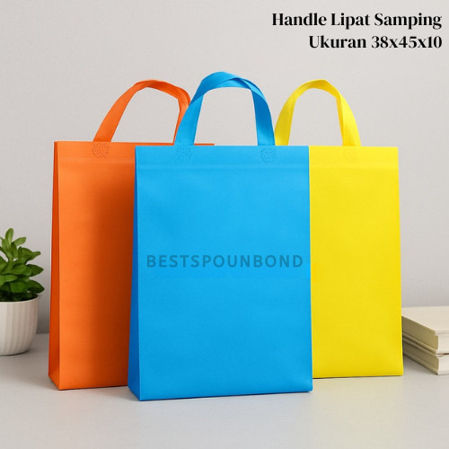 

Tas Spunbond Goodybag Laken Model Tali Ukuran 38x45x8 Tebal 65GR