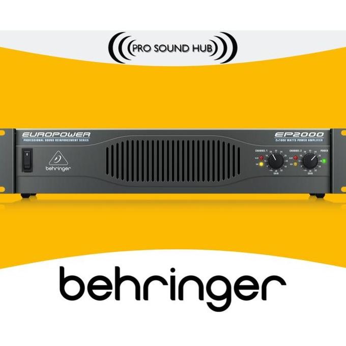 Behringer Ep2000 Ep-2000 Ep 2000-Watt Stereo Power Amplifier 2 Channel New Stok