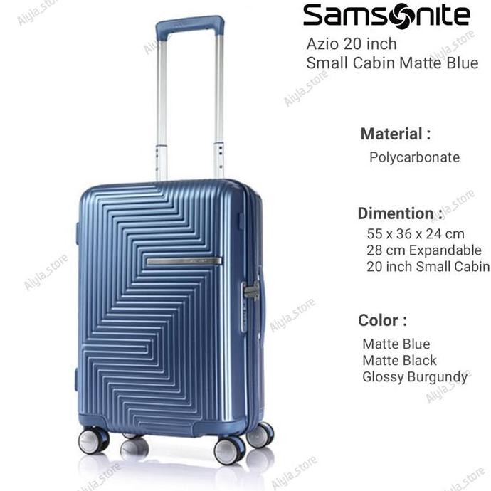Samsonite Azio 55 Cm 20 Inch Small Hardcase - Koper Samsonite Cabin