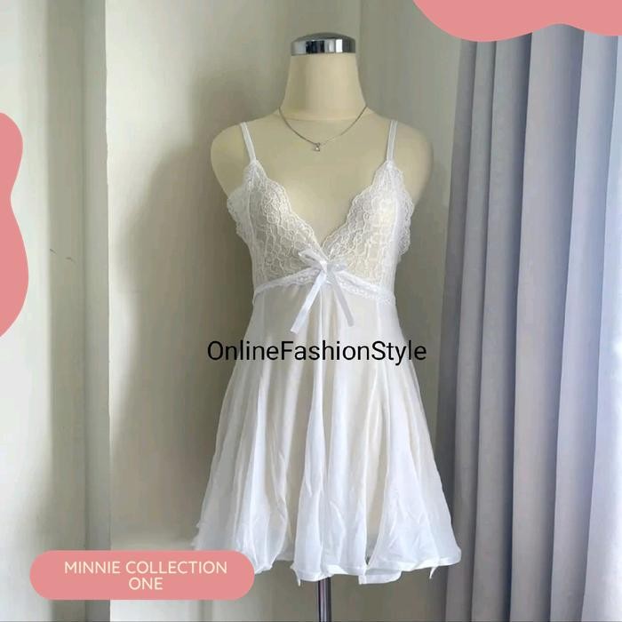 SET LINGERIE SEXY + CD TRANSPARAN NIGHTDRESS F75 WANITA BERKUALITAS