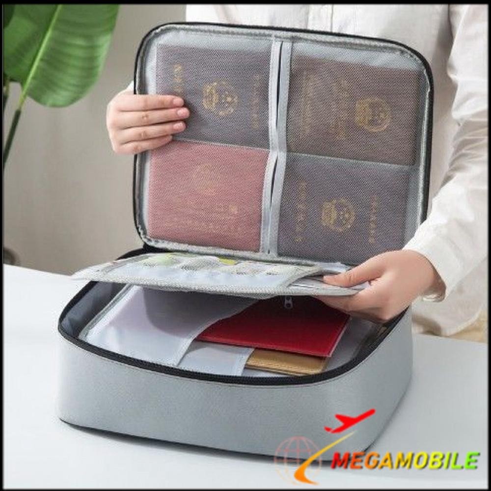 

MM - Tas Penyimpanan Dokumen 3 Layer Storage Bag Sertifikat File Tempat Dokumen Penting Tas Multifungsi Travel Bag Portable
