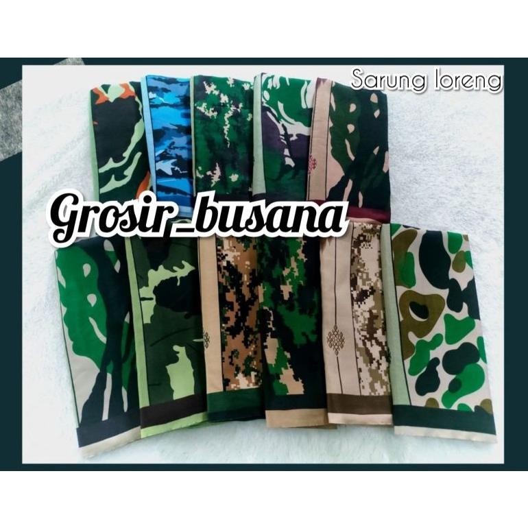sarung loreng / sarung army / sarung Ansor Banser / sarung samarinda