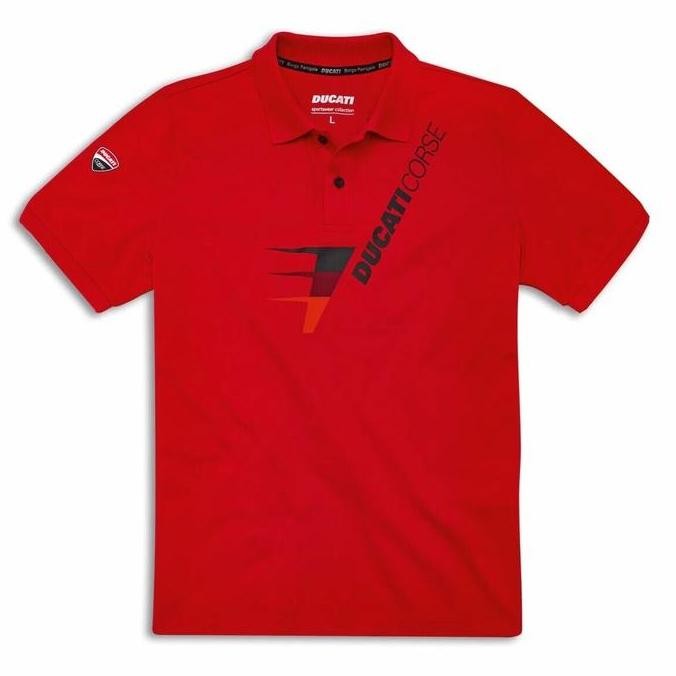 Ducati Corse MotoGP Speed Polo. Kaos Polo Pria