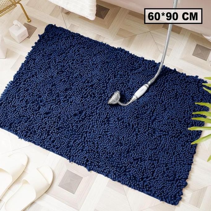 Keset cendol microfiber keset cendol tebal premium keset cendol biru jumbo 60 x 90 cm