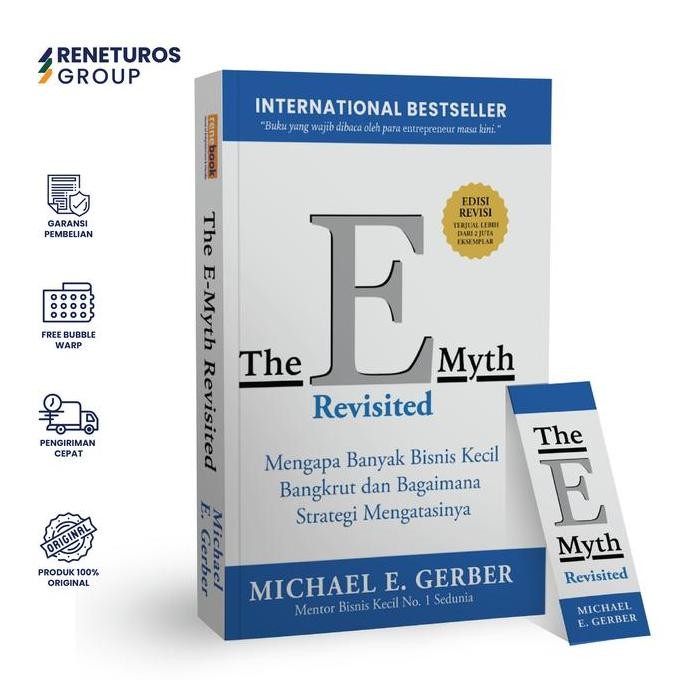 Renebook Buku Bisnis Versi Indonesia Internasional Best Seller - The E-Myth Revisited