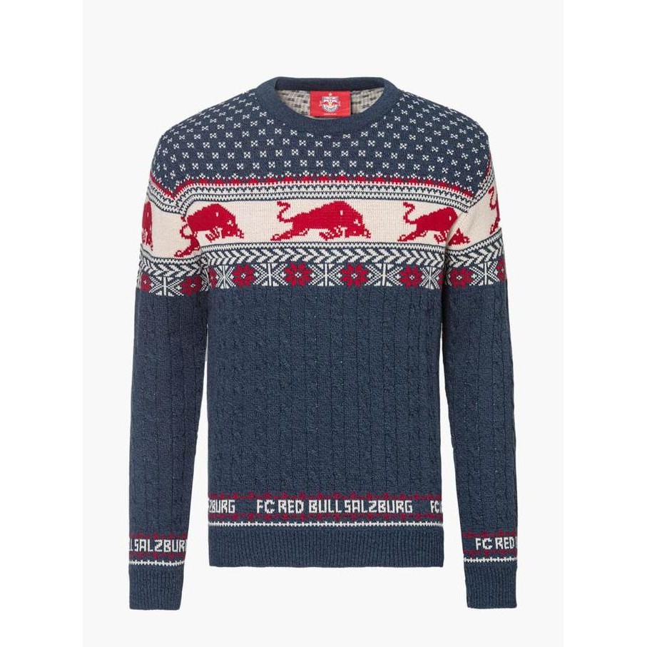 FC Red Bull Salzburg 2024 Limited Edition Winter Sweater. Sweater Unisex Pria Wanita
