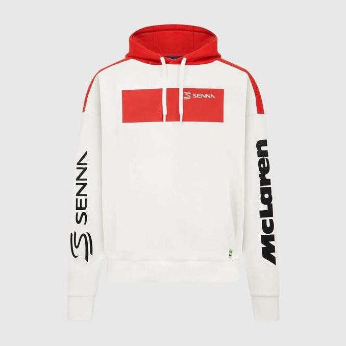Ayrton Senna McLaren F1 2024 Hoodie. Hoodie Unisex Pria Wanita Formula 1