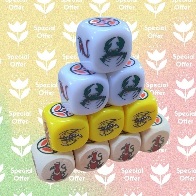 Dadu Koprok Akrilik Premium 16mm 3 Pcs