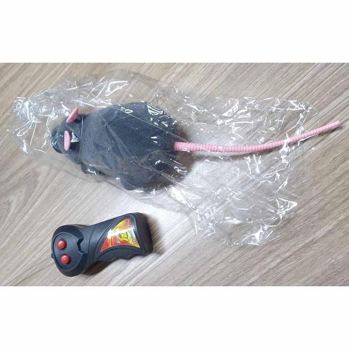 Mainan tikus dengan remote control/ mainan kucing lucu tikus gerak