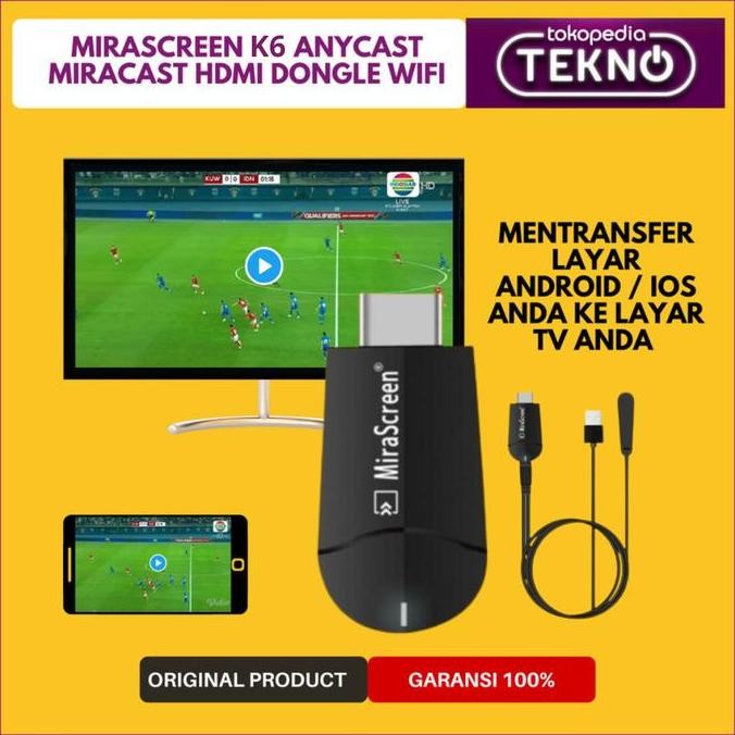 MIRRORING ANYCAST MIRACAST HDMI DONGLE WIFI 4K MIRASCREEN ORIGINAL HD