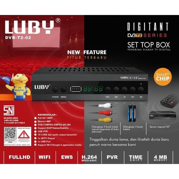 Promo Set Top Box Dvb-T2 Visero Vtv-A1 Receiver Full Hd