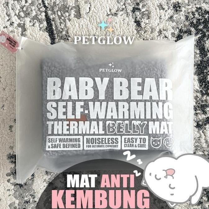 Petglow Baby Bear Belly Mat Anti Kembung Heating Pad Kucing Tanpa Listrik Co