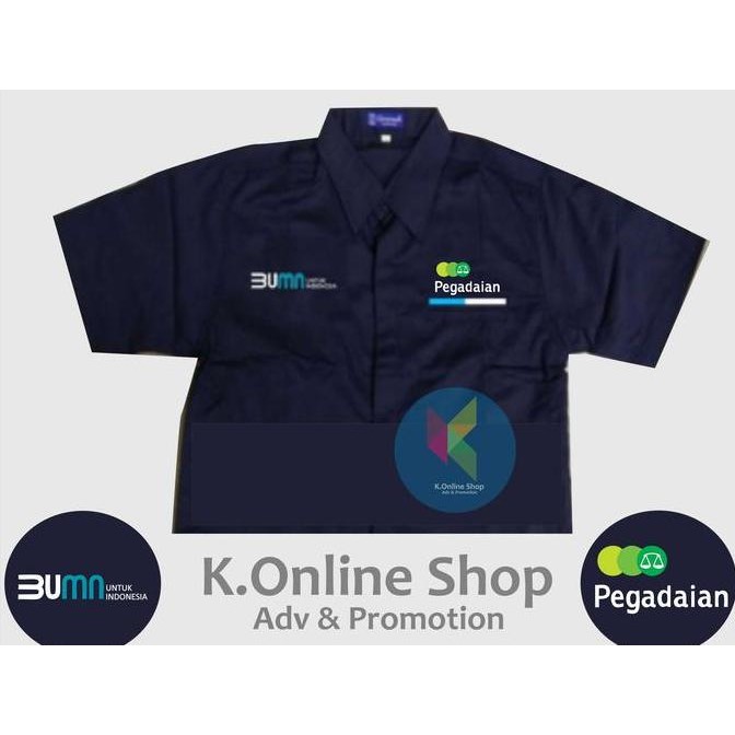 Tersedia Kemeja bumn pegadaian seragam bumn pegadaian baju bumn pegadaian