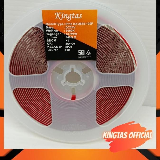 Murah Lampu Led Strip Kingtas Ip20 24V 120Led 3000K - 6000K