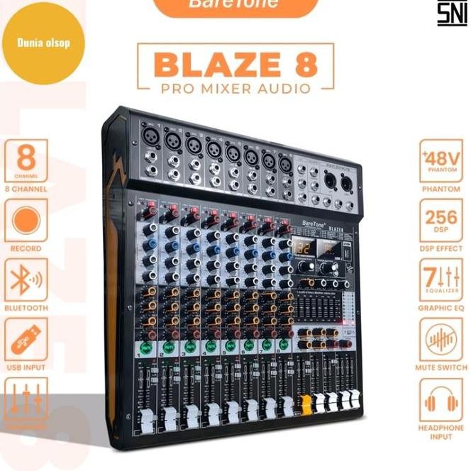 MIXER AUDIO BARETONE BLAZE 8 8CHANNEL ORIGINAL GARANSI RESMI BARETONE