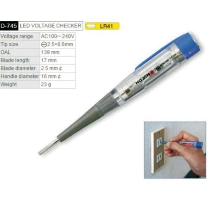 Obeng tespen D745 Hozan D 745 Asli jepang ori japan test tes pen murah