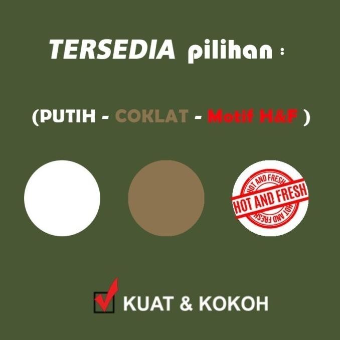 (Expert) Kotak HOTANG - Box HOTANG - Dus HOTANG | KRAFT COKLAT -HOT&FRESH