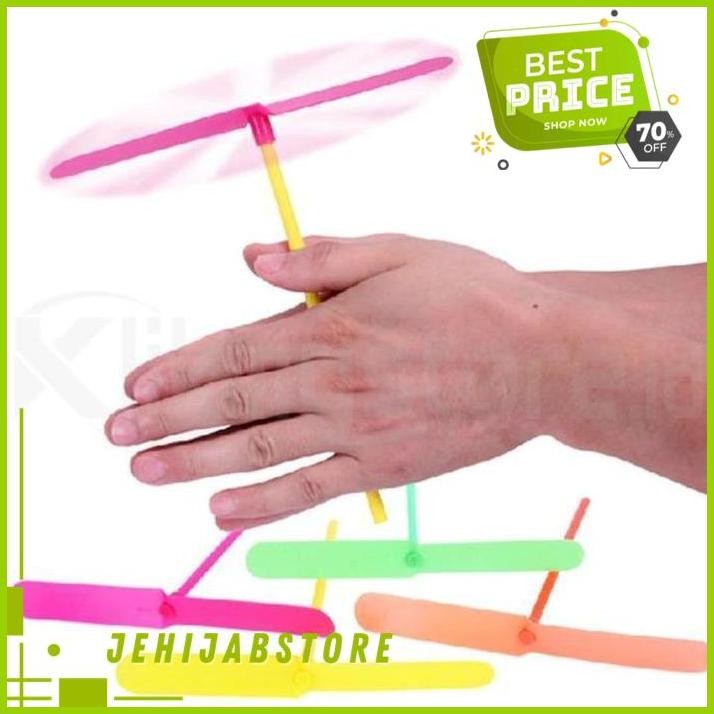 MAINAN BALING BALING TERBANG PLASTIK TANGAN ANAK KLASIK DRAGONFLY TOYS TERBARU 