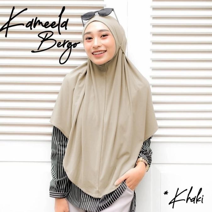 (Expert) Jilbab Hijab Kerudung Bergo Khimar Instan Syari Non Pet Tali Kameela