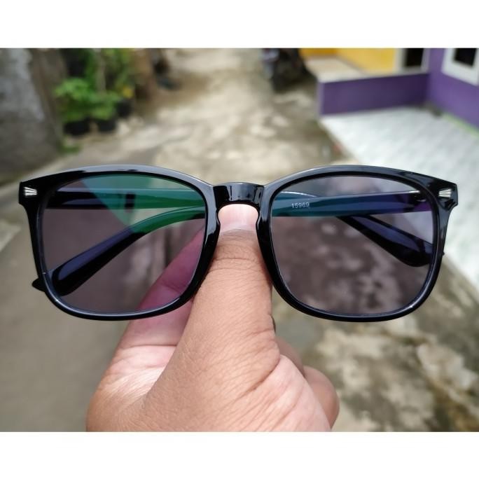 (Expert) Kacamata blueray photocromic blue chromic pria wanita murah kotak