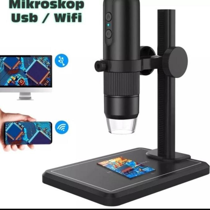 TERMURAH - Microscope Digital 1600x 8 Led Zoom Endoscope Microskop Usb Endoskop