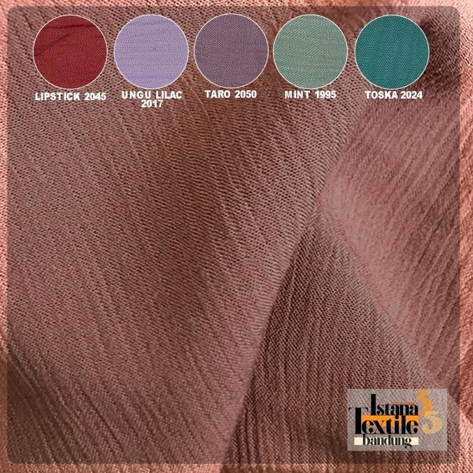 (Expert) 1/2 meter katun Rayon Crinkle Krinkle #Premium