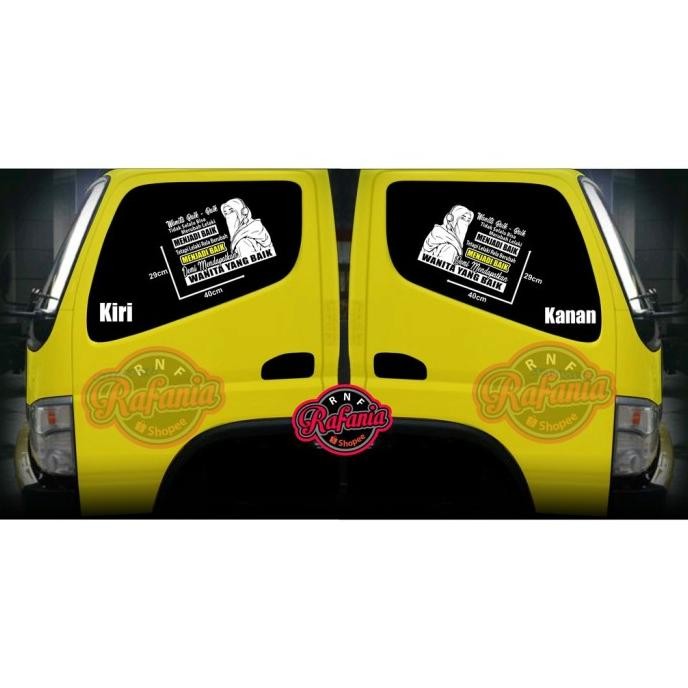 [Expert] STICKER SKOTLET KACA PINTU/BODY MOBIL TRUCK/PICK UP/L300 WANITA BAIK -