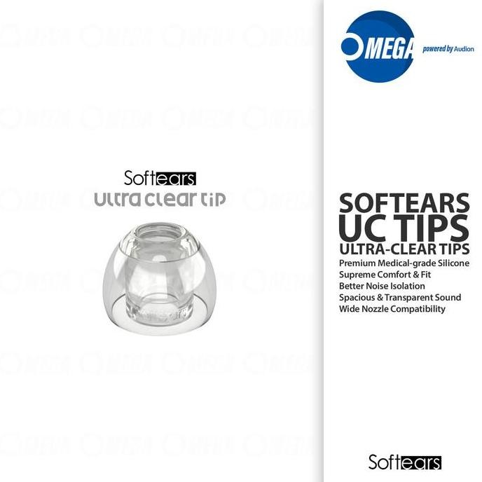 TERLARIS - SOFTEARS UC(ULTRA-CLEAR) TIPS Premium Medical-grade Silicone Eartips