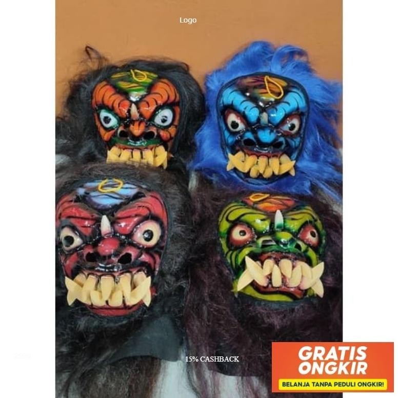 Mainan Anak Topeng Buto Gedruk  Barongan Ready