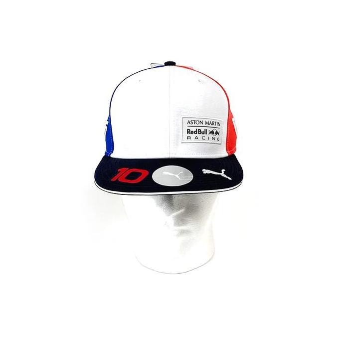 Red Bull Racing F1 2019 Pierre Gasly French GP Flatbrim Cap. Topi