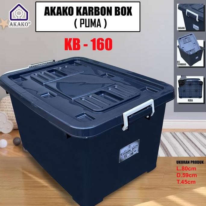 

Terlaris Container Box Besar Jumbo Karbon Box Hitam Murah Kokoh 180 Liter 160 Liter 140 Liter 100 Liter