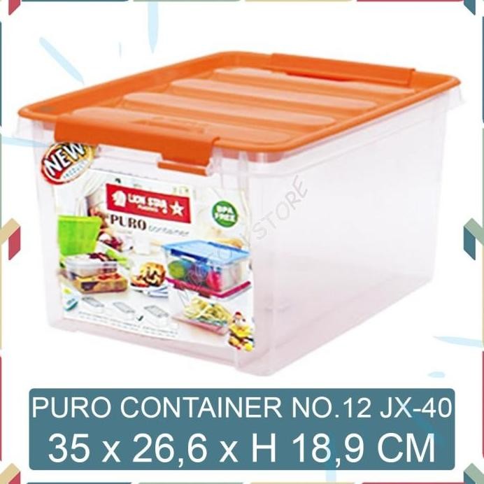 

Terlaris Micton Lion Star Puro Container No.12 Storage Box Multifungsi Jx-40 4