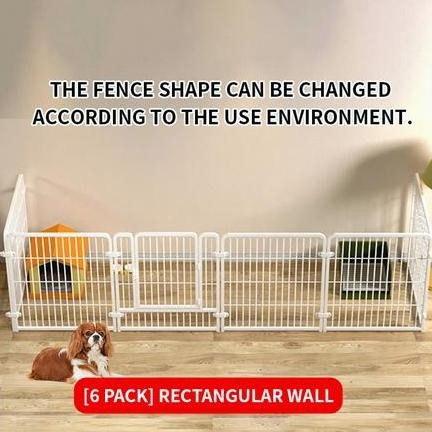 Kandang Anjing Hewan Pagar Besi/Kandang Pagar Portable Aksesoris Anjing Kucing Co